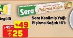 Sera Kesilmiş 42x37 cm 16 Yaprak Pişirme Kağıdı
