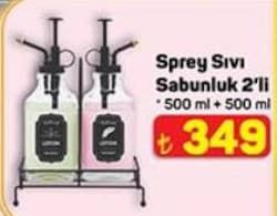 Sprey Sıvı Sabunluk 2'li 500 ml+500 ml