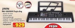 Jwin MK-1261B 61 Tuşlu Elektronik Org