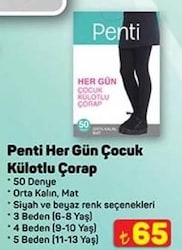 Penti Her Gün Çocuk Külotlu Çorap 