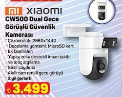 Xiaomi CW500 Dual Speed Dome 2.5K 4 MP Gece Görüşlü Wi-Fi Güvenlik Kamerası