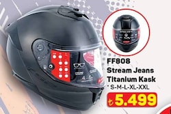 LS2 FF808 Stream II Motor Kaskı Jeans Titanium