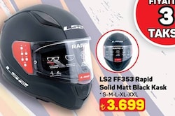 LS2 FF353 Rapid Solid Matt Black Kask 