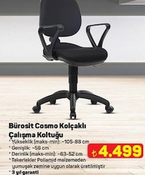 Bürosit Cosmo Kolçaklı Çalışma Koltuğu