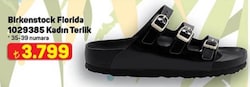 Birkenstock Florida 1029385 Kadın Terlik Siyah