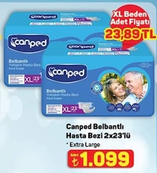 Canped Belbantlı Hasta Bezi Extra Large 23'lü x2