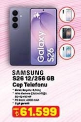 Samsung S26 12/256 GB Cep Telefonu