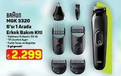 Braun MGK 3320 6’sı 1 Arada Erkek Bakım Kiti