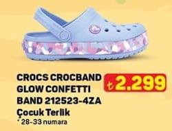 Crocs Crocband Glow Confetti Band 212523-4ZA Çocuk Terlik