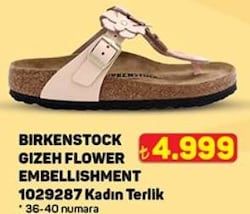 Birkenstock Gizeh Flower Embellishment 1029287 Kadın Terlik