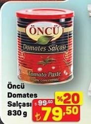 Öncü Domates Salçası 830 g 