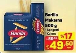 Barilla Makarna 500 g Çeşitleri