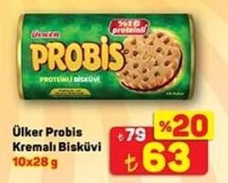 Ülker Probis Kremalı Bisküvi 10x28 g