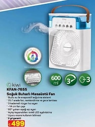 Kiwi KFAN-7655 Soğuk Buharlı Masaüstü Fan