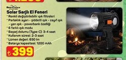 Best Choice Solar Şarjlı El Feneri