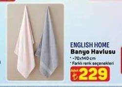 English Home Banyo Havlusu