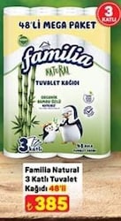 Familia Natural 3 Katlı Tuvalet Kağıdı 48'li