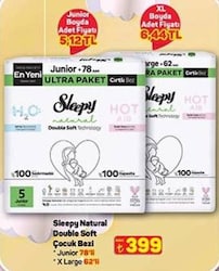 Sleepy Natural Double Soft Çocuk Bezi Çeşitleri
