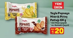 Yayla Popnays Mısır&Pirinç Patlağı 68 g Çeşitleri