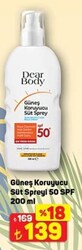 Dear Güneş Süt Spreyi 50 SPF 200 ml