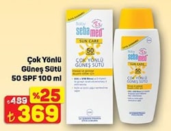 Sebamed Çok Yönlü Güneş Sütü 50 SPF 100 ml
