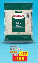 Ovadan Baldo Pirinç 2.5 kg 