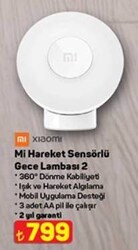 Xiaomi Mi Hareket Sensörlü Gece Lambası 2