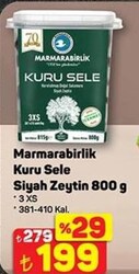 Marmarabirlik Kuru Sele Siyah Zeytin 3XS (381-410) 800 g