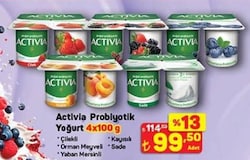 Activia Probiyotik Yoğurt 4x100 g