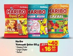 Haribo Yumuşak Şeker 55 g Çeşitleri 