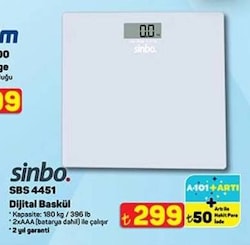 Sinbo SBS 4451 Dijital Baskül