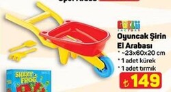 Güçlü Oyuncak Şirin El Arabası
