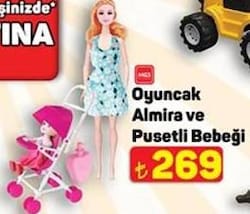 Mgs Oyuncak Almira ve Pusetli Bebeği