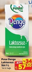 Pınar Denge Laktozsuz Süt 1 L