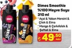 Dimes Smoothie %100 Meyve Suyu 310 ml Çeştileri