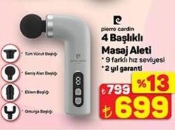 Pierre Cardin 4 Başlıklı Masaj Aleti