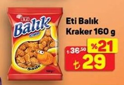 Eti Balık Kraker 160 g
