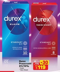 Durex Prezervatif 8'li/10'lu