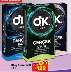 Okey Prezervatif 12'li Çeşitleri