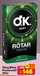 Okey Rötar Prezervatif 10'lu