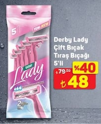 Derby Lady Çift Bıçak Tıraş Bıçağı 5'li