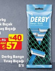 Derby Banyo Tıraş Bıçağı 5'li