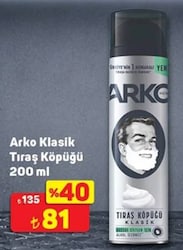 Arko Klasik Tıraş Köpüğü 200 ml