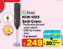 Kiwi KCW-1223 Şarjlı Çırpıcı