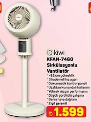 Kiwi KFAN-7460 Sirkülasyonlu Vantilatör
