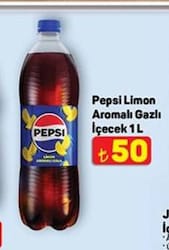 Pepsi Limon Aromalı Gazlı İçecek 1 l