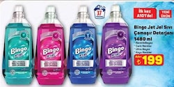 Bingo Jet Jel Sıvı Çamaşır Deterjanı 1480 ml