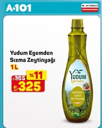 Yudum Egemden Sızma Zeytinyağı 1 l