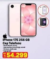 İPhone 17E 256 GB Cep Telefonu