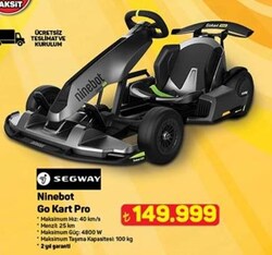 Segway Ninebot Pro Gokart Fiyatları, Özellikleri ve Yorumları | En